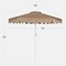 Best Choice Products 7.5ft Patio Market Umbrella with Wavy Trim, Fade-Resistant, Crank & Tilt, Wind Vent